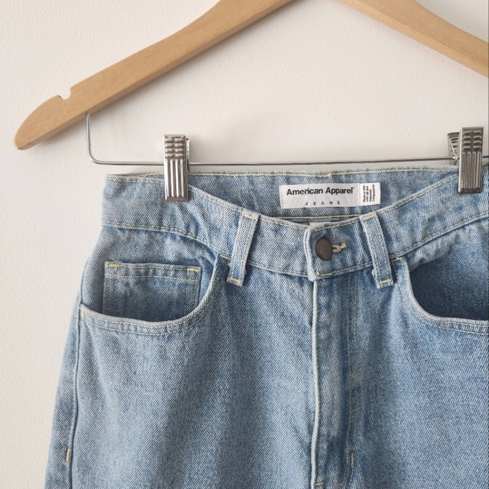 🔥 SOLD American Apparel Mom Jeans - Picture 2 of 9